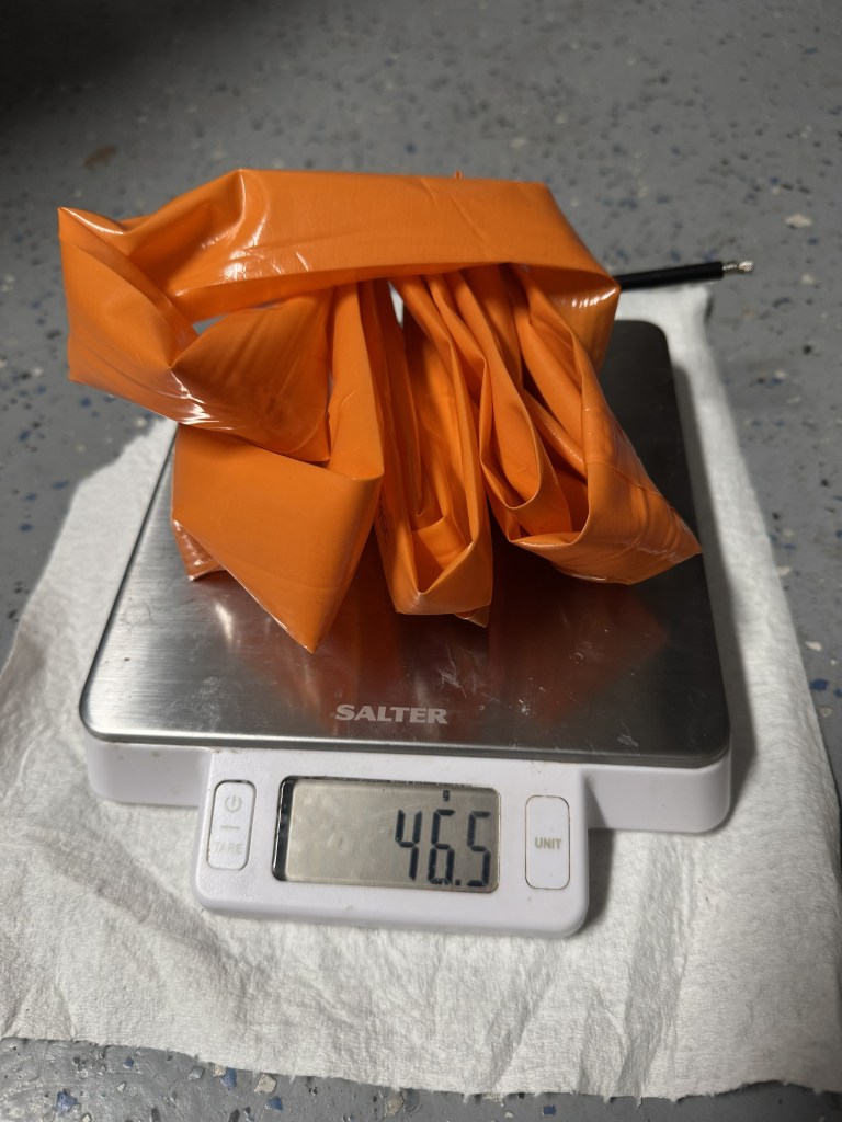 Traditional TPU tube on scale