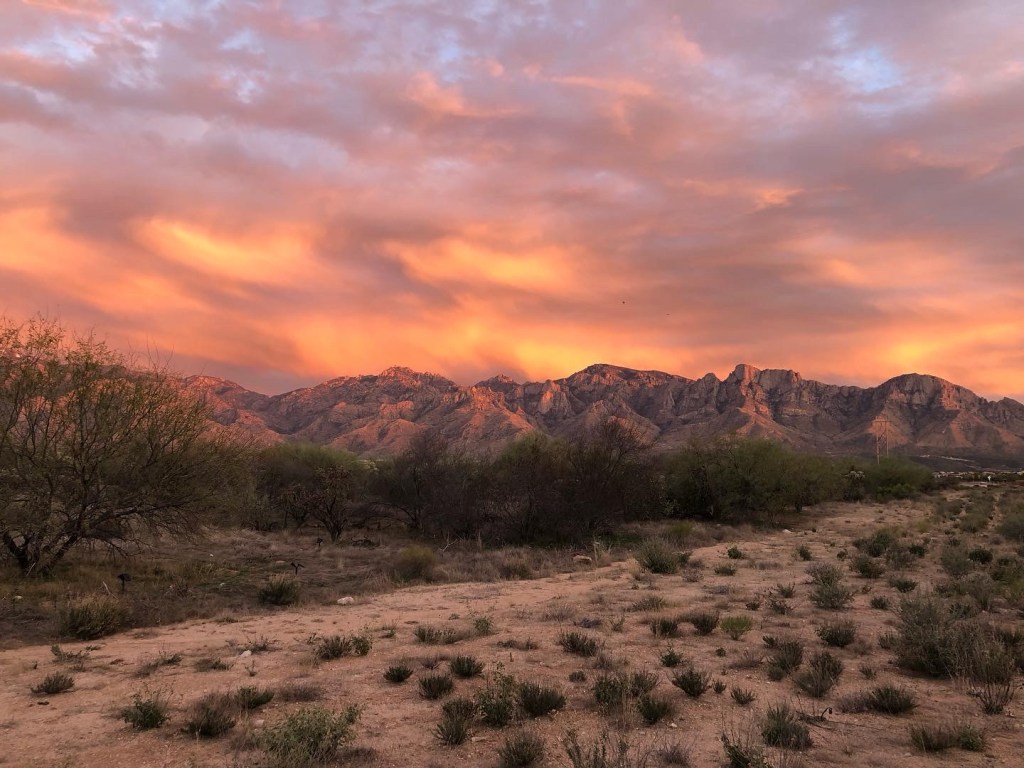 Arizona's Catalina Mountains at Sunset